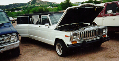 Grand Wagoneer Limo Front View